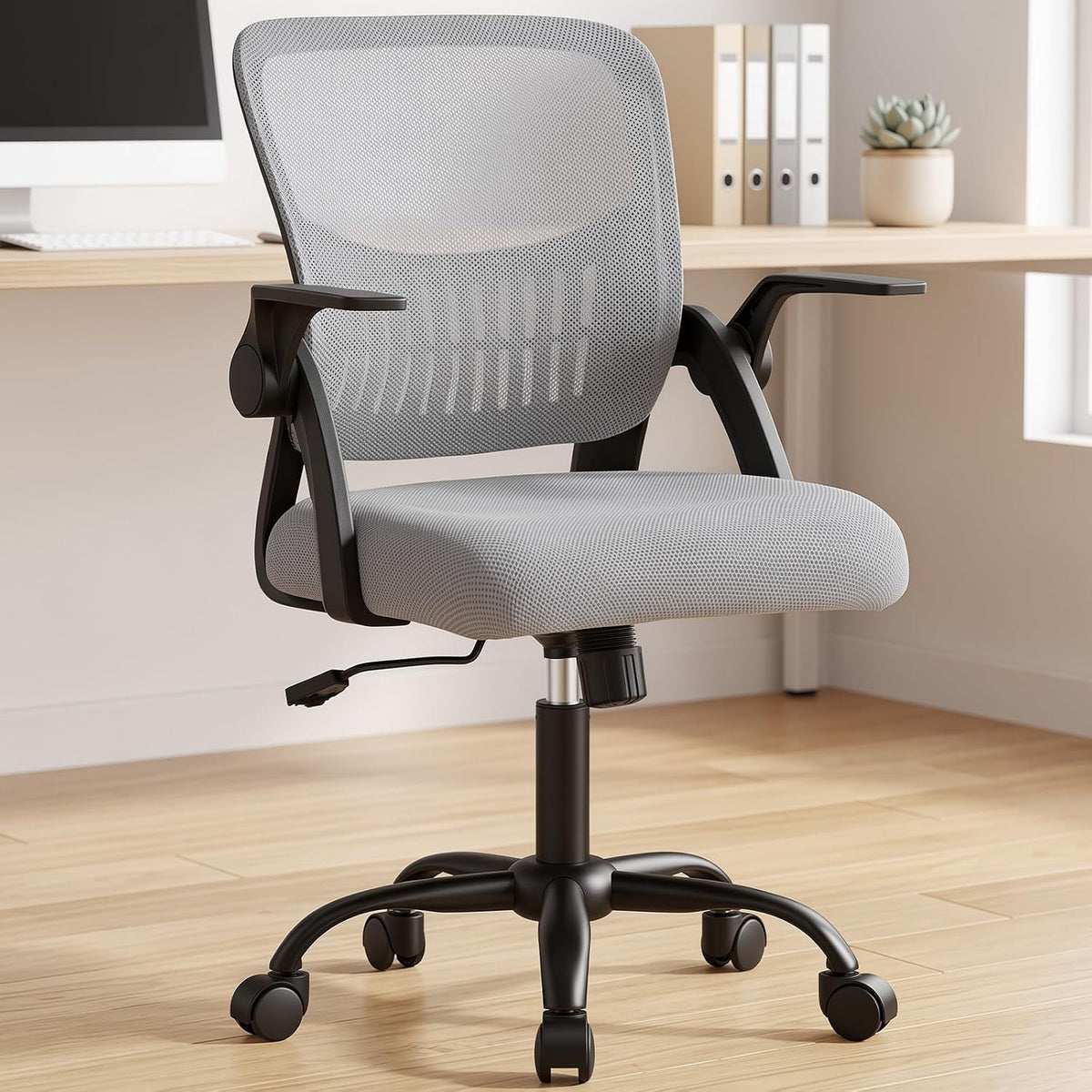 Mid-Back Executive Office Chair, Ergonomic with Armrest